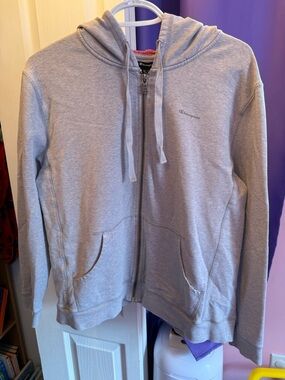 Champion Gray Full-Zip Hoodie with Hood
